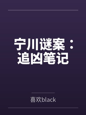 宁川谜案:追凶笔记 宁川谜案:追凶笔记